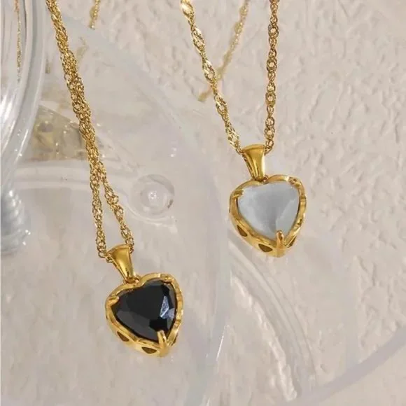 New 18K Gold Choker Pendant Necklace, NICE NECKLACE, CUTE NECKLACE - Picture 2 of 8